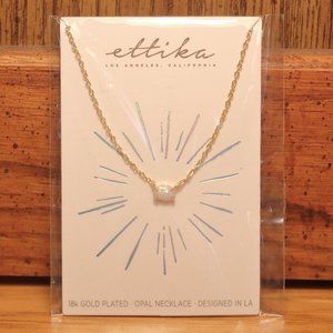 Ettika 18K Gold Opal Necklace